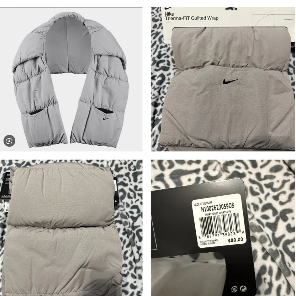 NIKE Therma-Fit Quilted Grey NWT - Picture 7 of 7